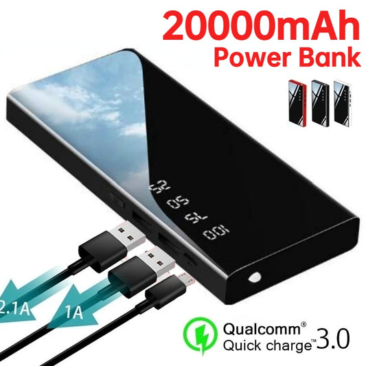 20000mAh External Battery Powerbank Portable Charger